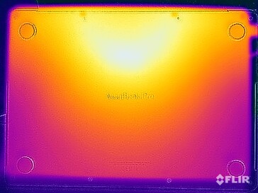 Oberflächentemperaturen Stresstest (Unterseite)