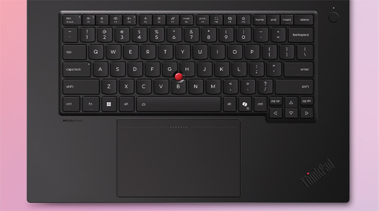 Lenovo también equipa el ThinkPad P1 Gen 9 con un panel táctil háptico que mide 85 x 135 mm.
