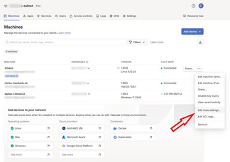 Editar la configuración de la ruta