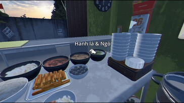 Imagen del juego Brother Hai's Pho Restaurant que muestra la cocina del restaurante. (Fuente de la imagen: Steam)