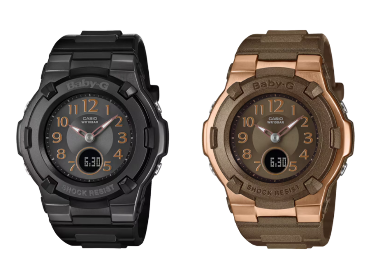 Los relojes Casio Baby-G BGA-1100DC-1A (izquierda) y BGA-1100DC-5A (derecha). (Fuente de la imagen: Casio)