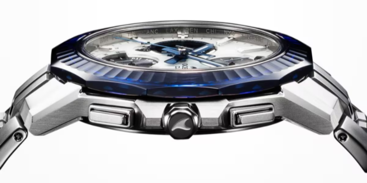El reloj Casio Oceanus Manta OCWS6000PB7A es relativamente delgado. (Fuente de la imagen: Casio)