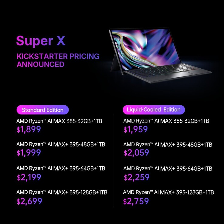 Precio anticipado del Super X (Fuente de la imagen: OneXPlayer)
