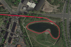 Prueba de GPS: Xiaomi Redmi 8 - Ciclismo alrededor de un lago