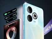 El diseño del Infinix Smart 8 toma mucho prestado del Apple iPhone 15 Pro. (Imagen: Infinix)