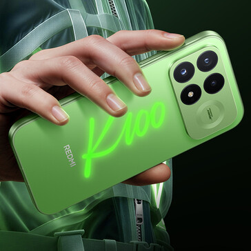La versión en color verde del Redmi K100 Pro.