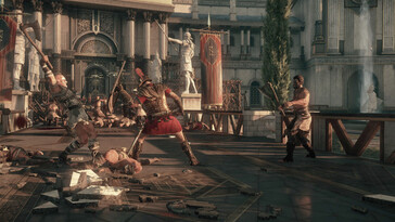 Una imagen en la que se muestra una batalla en «Ryse: Son of Rome».