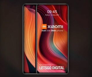 Render del teléfono Xiaomi de doble deslizamiento lateral. (Fuente de la imagen: LetsGoDigital)