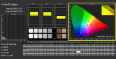 Calman ColorChecker: Modo de visualización DisplayP3