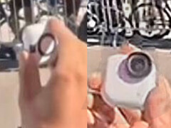 La supuesta Insta360 Go 4S en uso en público. (Fuente de la imagen: vía Igor Bogdanov)