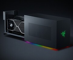 El Escritorio de Juegos Razer Tomahawk puede soportar un Nvidia RTX 3080. (Imagen: Razer)