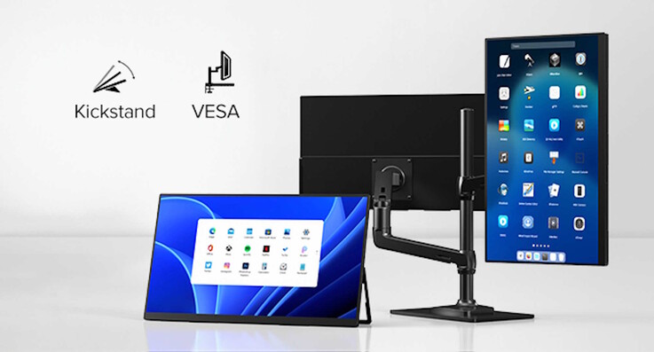 Se puede montar en un soporte de monitor. (Fuente de la imagen: Uperfect)