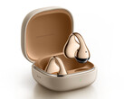 Los auriculares Clip de Xiaomi en su colorway dorado.