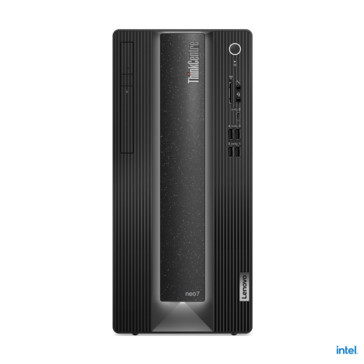 Vista frontal del ThinkCentre neo 70t. (fuente de la imagen: Lenovo)