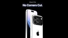 Una imagen promocional no oficial muestra el rediseño del iPhone 17 Pro Max (Fuente de la imagen: @asherdipps, editado)