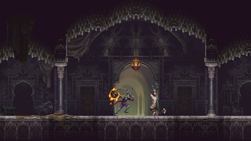 Una imagen en la que aparece un enemigo de Blasphemous 2.