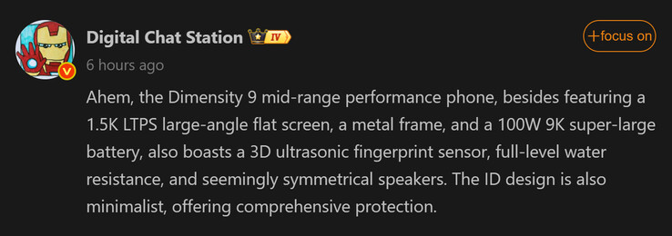 Reportaje de Digital Chat Station sobre el Redmi Turbo 5 Pro (Fuente de la imagen: Weibo - machine translated)