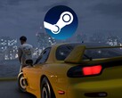 Telón de fondo de Forza Horizon 6 visto con el logotipo de Steam