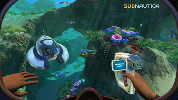 En la imagen: Una captura de pantalla de juego de Subnautica.