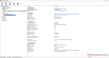 Nvidia GeForce RTX 4050 HWInfo resumen