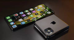 Si Apple lanza un iPhone plegable, podría parecerse a este concepto. (Imagen: iOS Beta News)