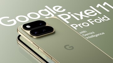 Imagen renderizada del Pixel 11 Pro Fold.
