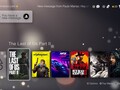 Pantalla conceptual de la interfaz de usuario de PS5 hecha por fans con alertas de mensajes. (Fuente de la imagen: YouTube/Paulo Manso Animation)