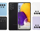 El Galaxy A72 estará disponible en cuatro colores en su lanzamiento. (Fuente de la imagen: WinFuture)