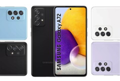 El Galaxy A72 estará disponible en cuatro colores en su lanzamiento. (Fuente de la imagen: WinFuture)