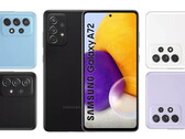 El Galaxy A72 estará disponible en cuatro colores en su lanzamiento. (Fuente de la imagen: WinFuture)
