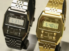 El Casio Vintage A1100GGV-8 (en plateado) y el A1100GV-9 (en dorado). (Fuente de la imagen: @geesgshock en Instagram)