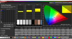 CalMAN ColorChecker calibrado (espacio de color de destino AdobeRGB)