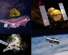 En la imagen, los telescopios espaciales JWST, Hubble, Chandra y Swift (Fuente de la imagen: NASA; editado)