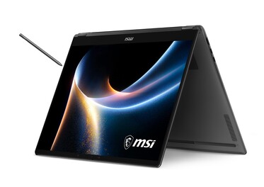 MSI Prestige 16 Flip AI+ - Modo tienda. (Fuente de la imagen: MSI)