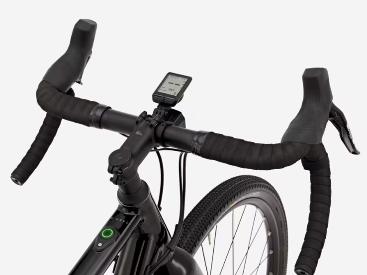 La bicicleta eléctrica Van Rysel E-GRVL AF HD en negro. (Fuente de la imagen: Decathlon)