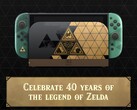 Se muestra la consola Switch 2 del 40.º aniversario de Zelda
