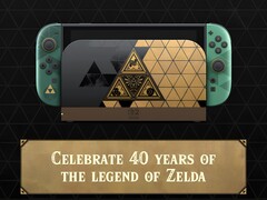 Se muestra la consola Switch 2 del 40.º aniversario de Zelda