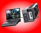 El Win Max 3 conectado a la base eGPU G2 de GPD.
