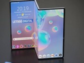 Primeros renders de cómo podría ser el Galaxy Z Tab. (Fuente: LetsGoDigital)