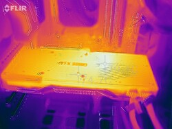 Mapa de calor del RTX 2080 SUPER FE durante una prueba de esfuerzo (PT 100%)