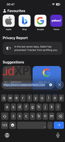 Retrato del teclado (Safari Mobile 26)