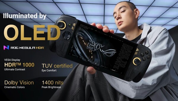 El ROG Ally X20 es el primer dispositivo portátil de Asus con pantalla OLED.