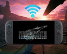 Final Fantasy 7 Remake Intergrade Switch 2 mostrado con el símbolo WiFi (Fuente de la imagen: Nintendo of America, Square Enix con ediciones)