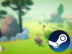 Gaucho y la pradera también tiene una demo disponible en Steam, por si quiere probar el juego antes de comprarlo. En la imagen, una captura de pantalla borrosa de la versión preliminar del juego, con el logotipo de Steam superpuesto (Fuente de la imagen: Steam - Editado)