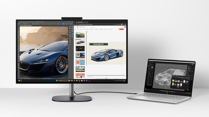 Thunderbolt 4 del AiO en acción (Fuente de la imagen: HP)