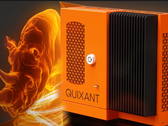 Chasis robusto y silencioso con el característico color naranja de Quixant. (Fuente de la imagen: Quixant)