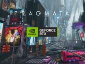 Se muestra el banner de Pragmata con el logotipo de la GPU de Nvidia