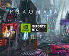 Se muestra el banner de Pragmata con el logotipo de la GPU de Nvidia