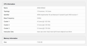 Samsung Galaxy A77 en Geekbench 6