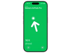 Precision Función de localización de los AirPods Pro. (Fuente de la imagen: Apple)